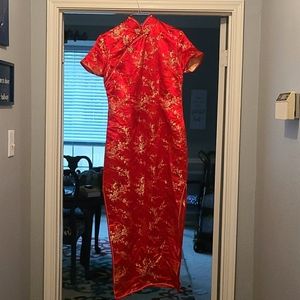 Gorgeous Whitby 100% washed silk geisha dress